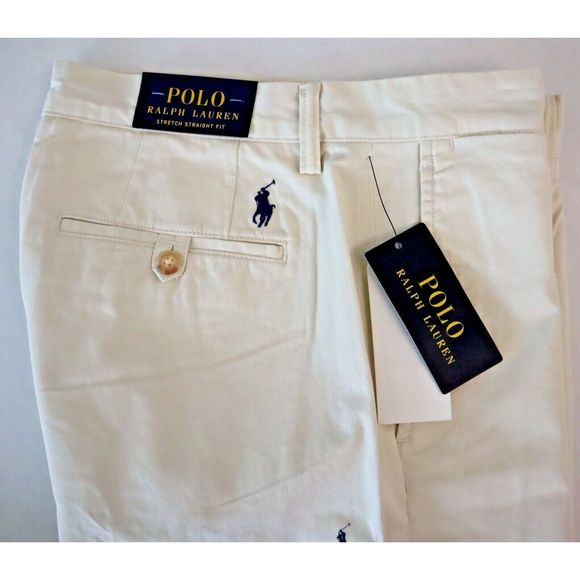 Polo Ralph Lauren Men's Sz 29x30 Beige Stretch Classic Straight Fit Pants $99 - Picture 5 of 8